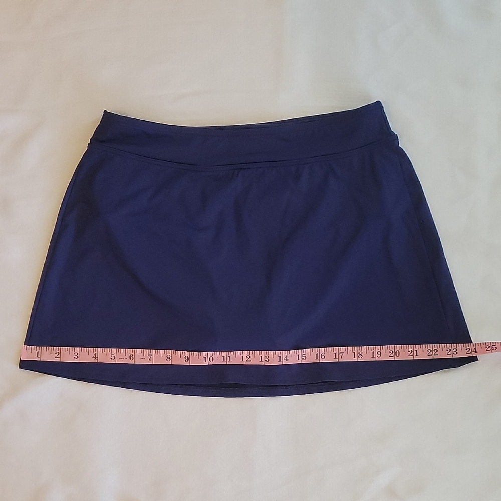 Skirt swimsuit Lands End Navy Blue Women's Skirt 10 - Picture 3 of 6